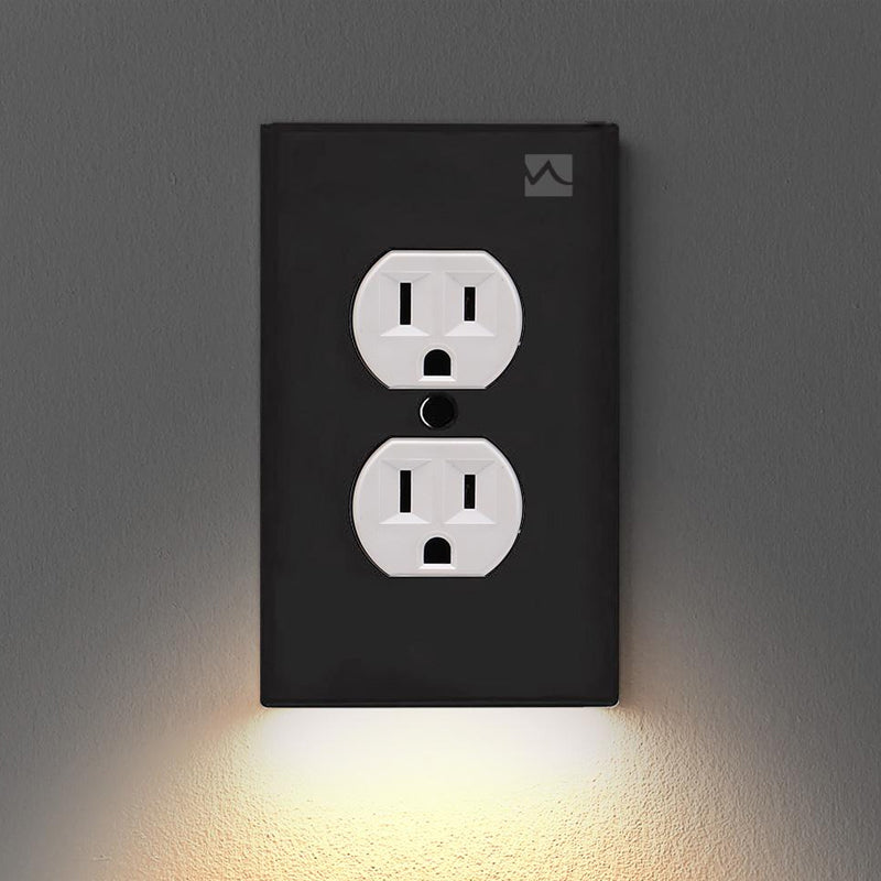 Hjemix | Outlet veggplate med LED nattlys