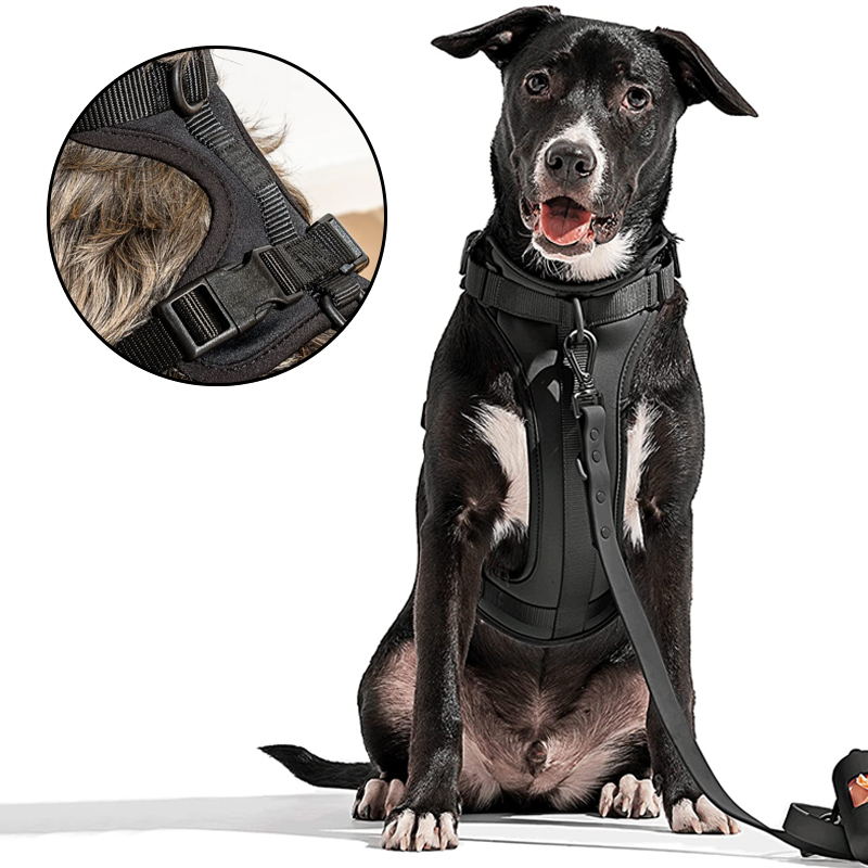 Hjemix | Adjustable Dog Vest Harness with 3 Leash Clips