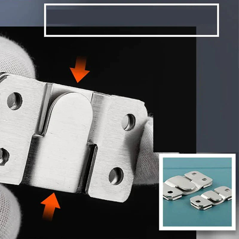 Hjemix | Rustfritt Stål Interlock Henge Spenne