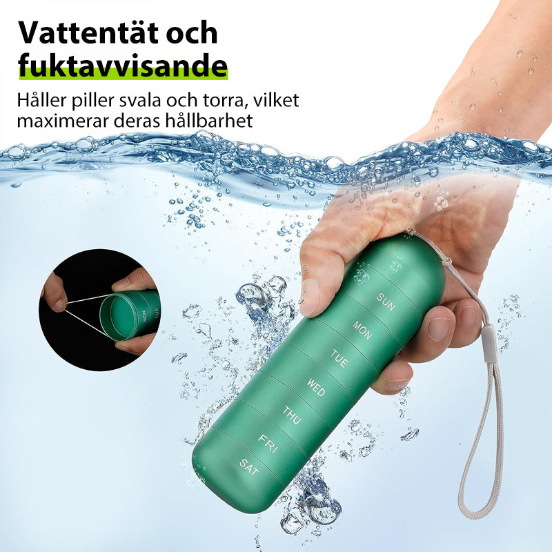Hjemix | 7-dagers bærbar pilleorganisator for reise