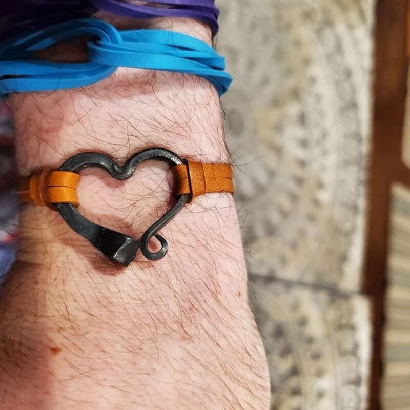 Hjemix | Valentine's Day Håndlaget Kjærlighet Hestesko Nagler Armbånd