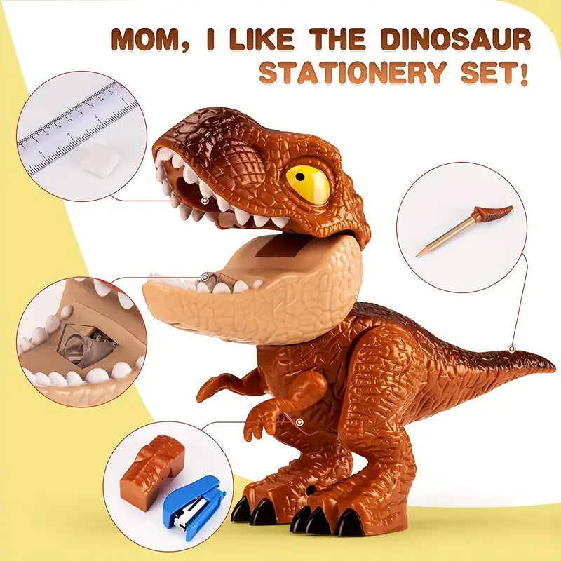 Hjemix | 5-i-1 Dinosaur Kontorsett