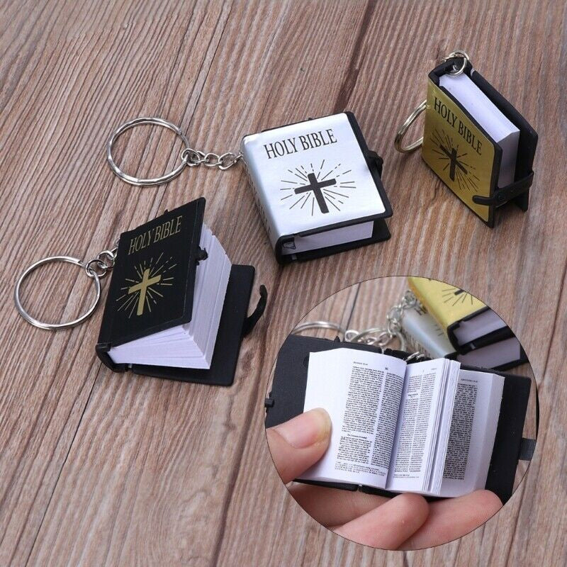 Hjemix | Mini Bibel Kors Nøkkelring