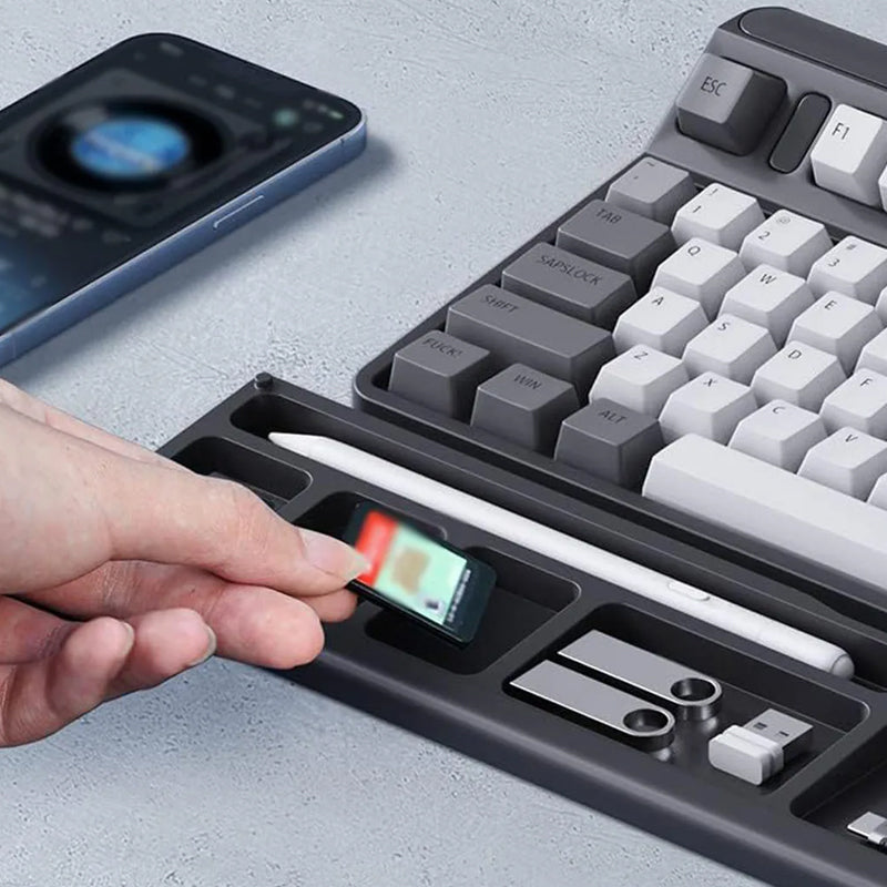 Hjemix | Tastatur håndleddstøtte med skrivebords skilleboks