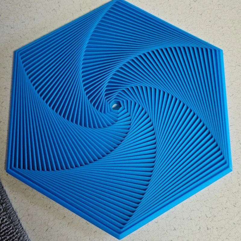 Hjemix | 3D-trykt Fractal Fidget Hexagon