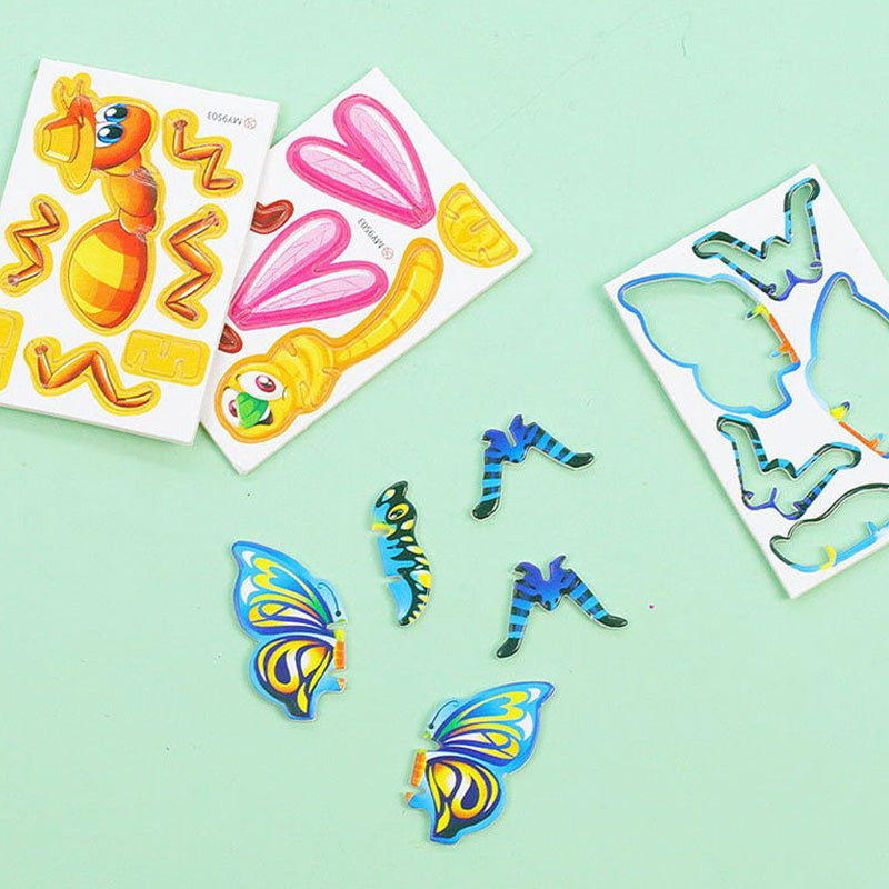 Hjemix | Barnas Læring 3D Puslespill Leketøy (10 deler)