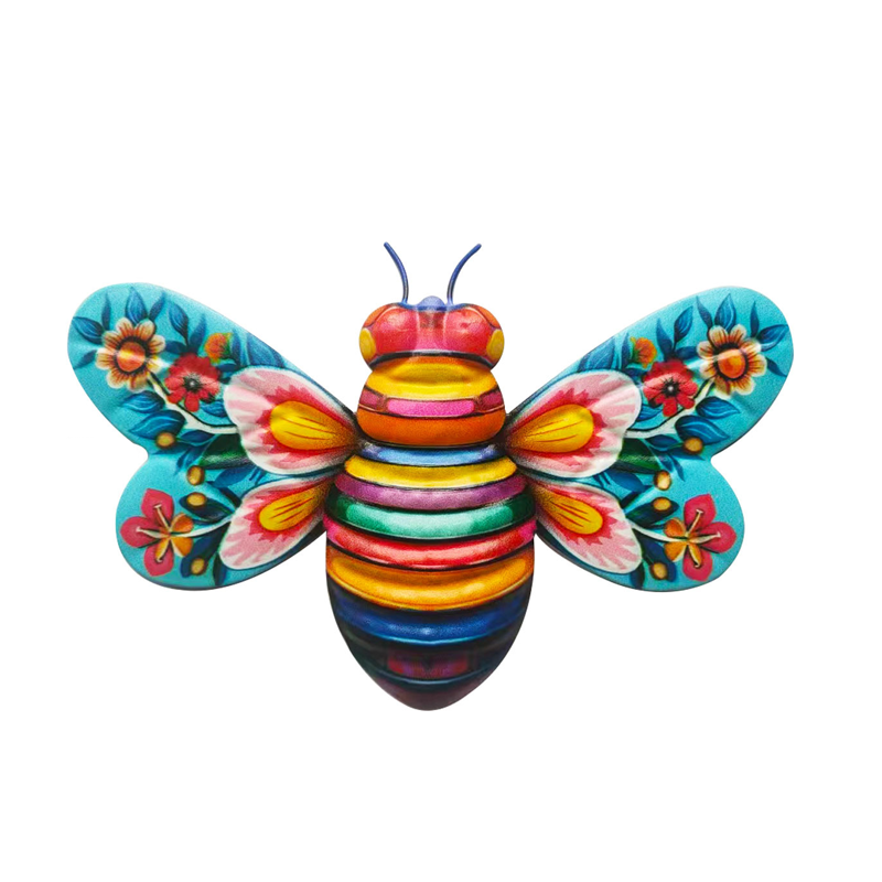 Hjemix | Iron Bee Art Skulptur Hengende Veggdekorasjoner for Hage