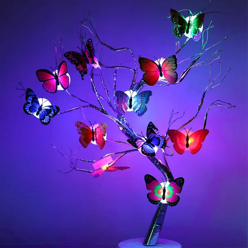 Hjemix | 3D LED Sommerfugl Dekorasjon Nattlys