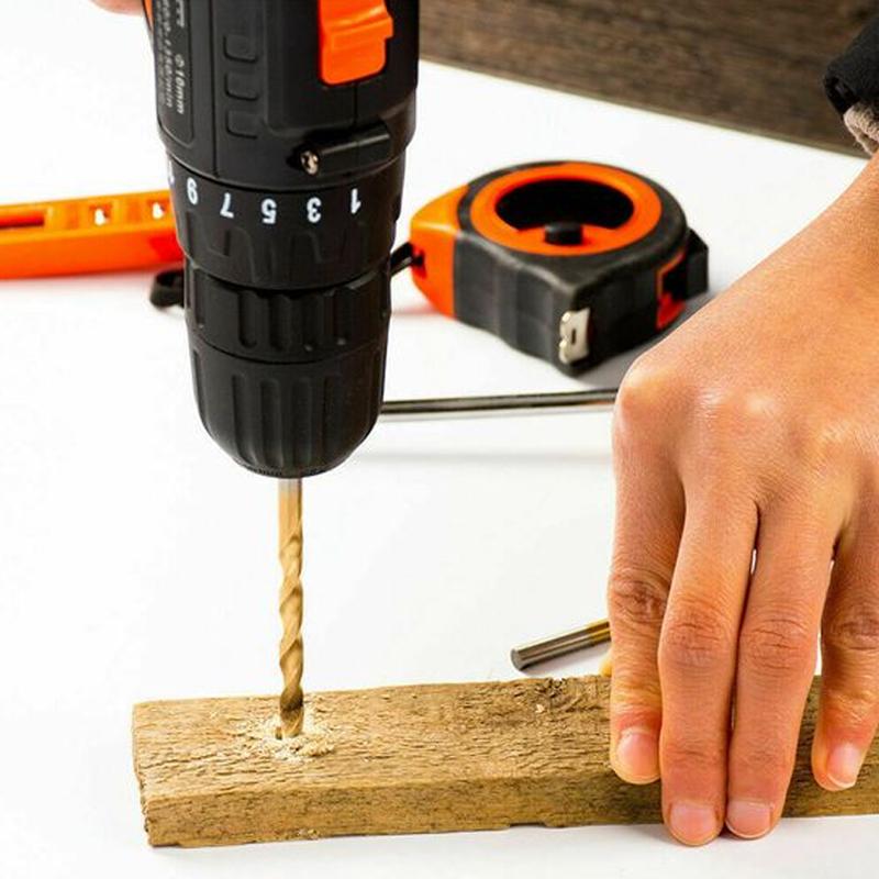 Hjemix | Stål titanbelagt spiralbor (99 deler)