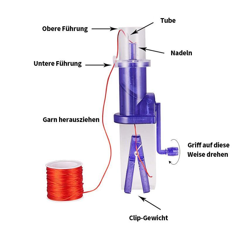 Hjemix | Hånd Strikkemaskin Spole Strikkere Ull Vindemaskin Håndverk Armbånd Vev Verktøy For Håndverks Dekorere Strikkede Produkter Hjemmebruk