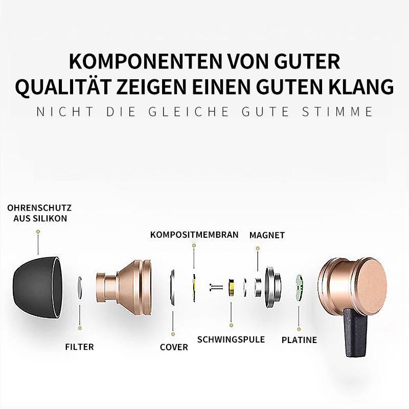 Hjemix | Bluetooth-Hodetelefoner, Stereo In-Ear Hodetelefoner, Sikker Passform For Sport, Treningssenter, Reise (Vanntett, Støyreduserende Mikrofon)