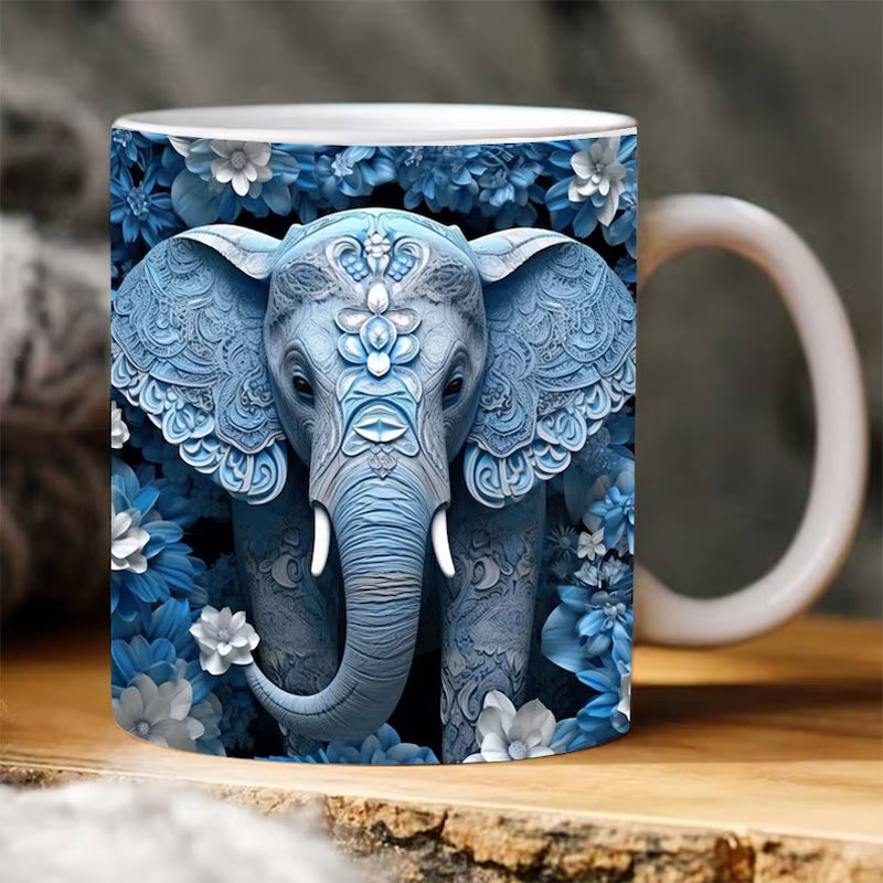 Hjemix | 3D Elefant Blomsterkopp