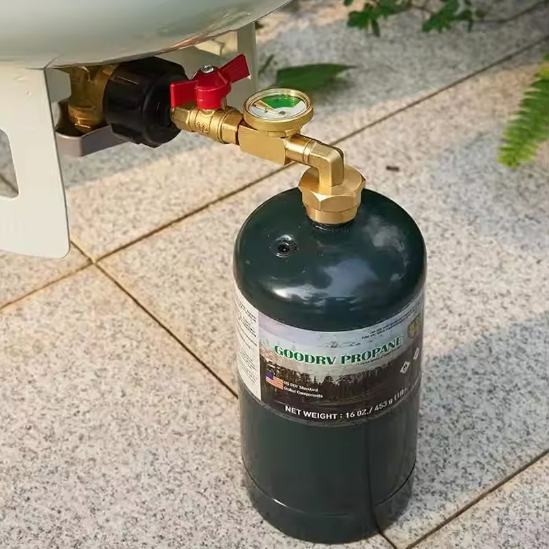 Hjemix | Høyt vurdert propan påfyllings albueadapter med tankindikator