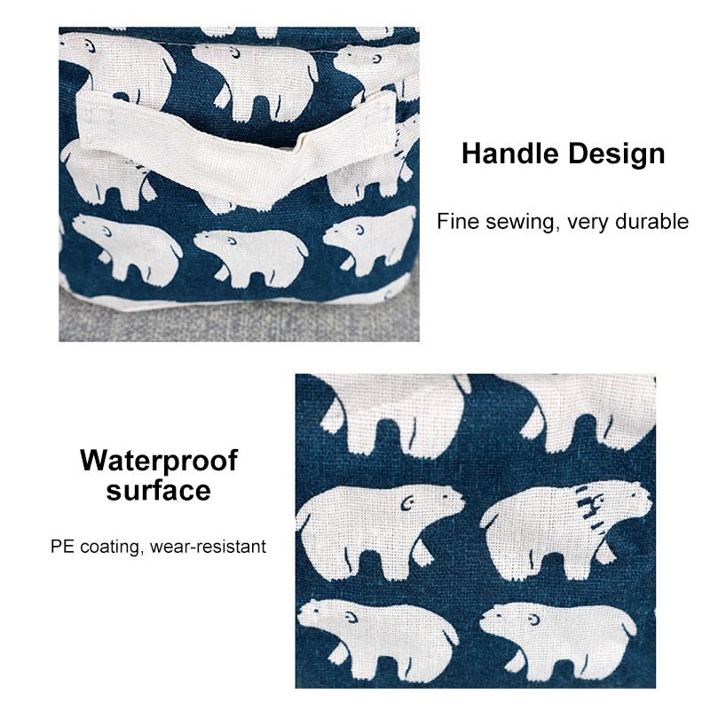 Hjemix | Sammenleggbar Bomull Tøymappen