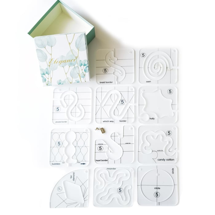 Hjemix | Free-Motion Plagglinjal Sett (12 PCS) - Hot