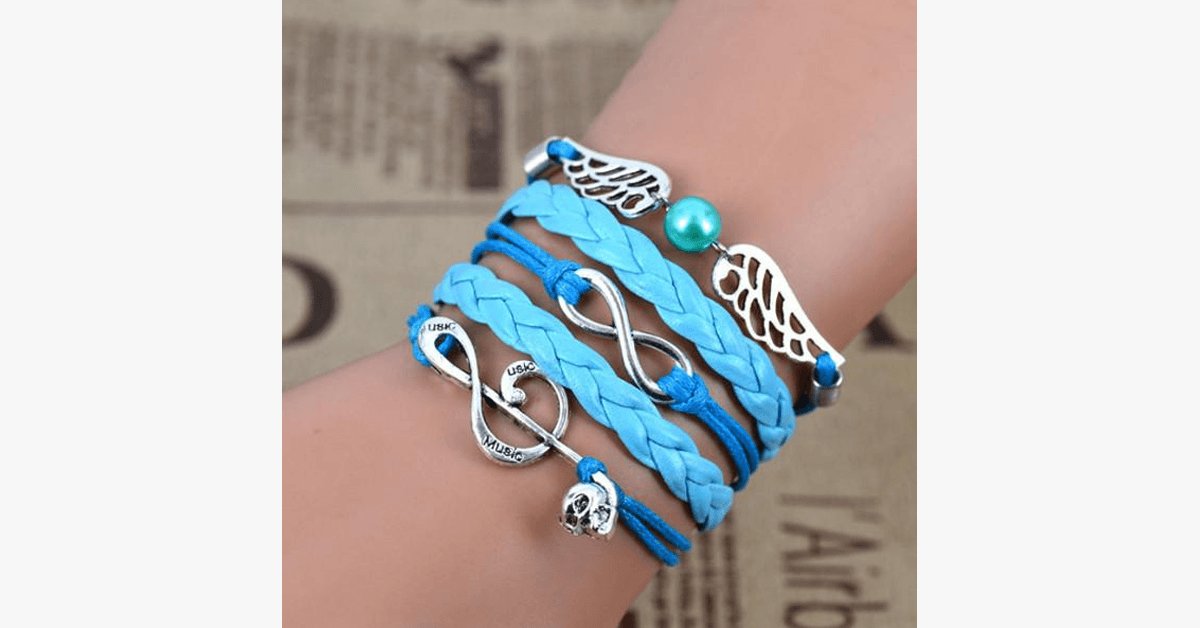 Hjemix | Angel Infinity Music - Unisex Armbånd for et Fasjonabelt Utseende