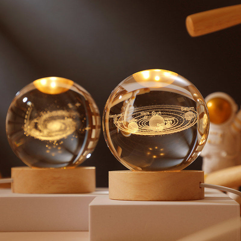 Hjemix | Glødende Krystallkule Nattlys