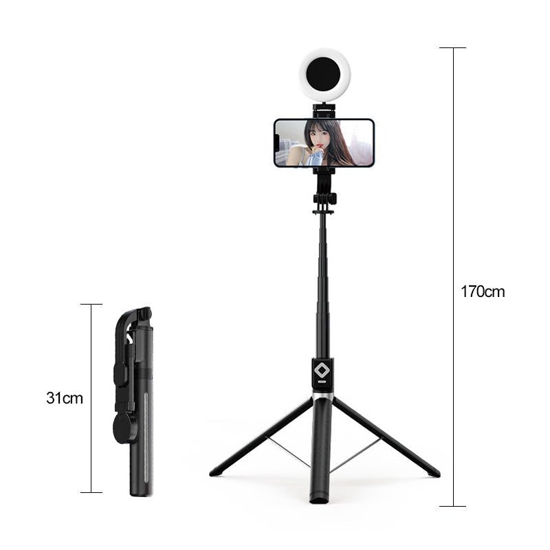 Hjemix | Selfie-stang med LED-fylllys