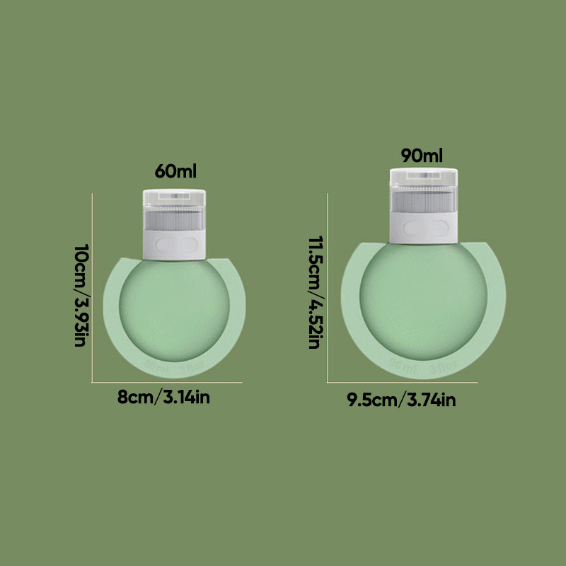 Hjemix | Bærbar silikon reiseflaske med stor diameter