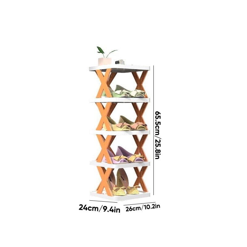 Hjemix | Sammenleggbar Multi-Lags Skohylle, Skolagringsorganisator