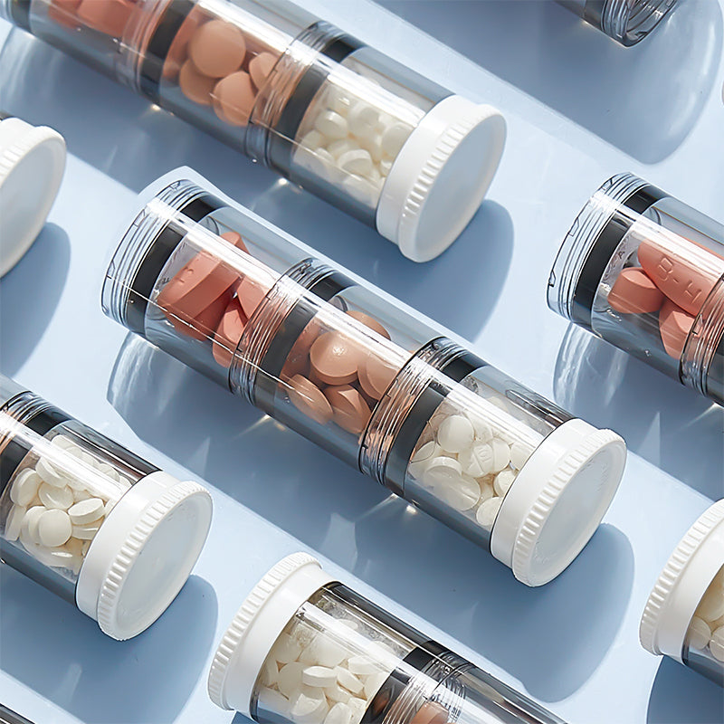 Hjemix | Bærbar høykapasitets ukentlig pilleboks