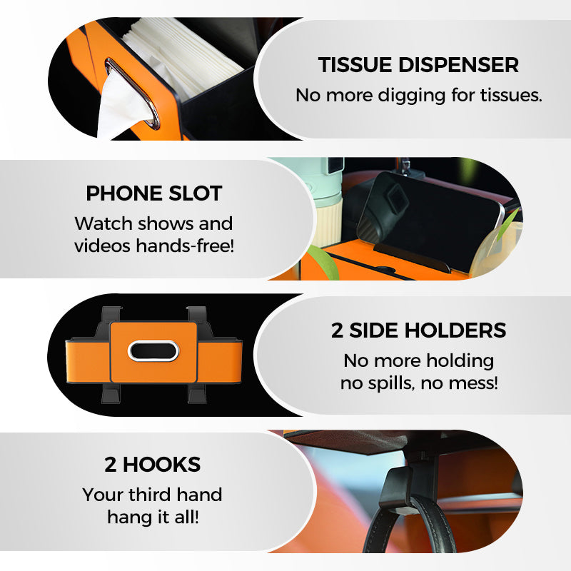 Hjemix | 🎁✨Multifunksjonell og vanntett bilbaksetesorganisering