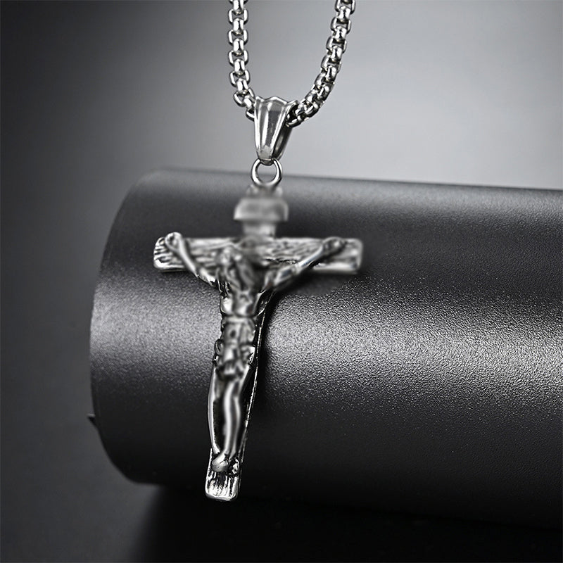Hjemix | Titanium Steel Cross Pendant Necklace