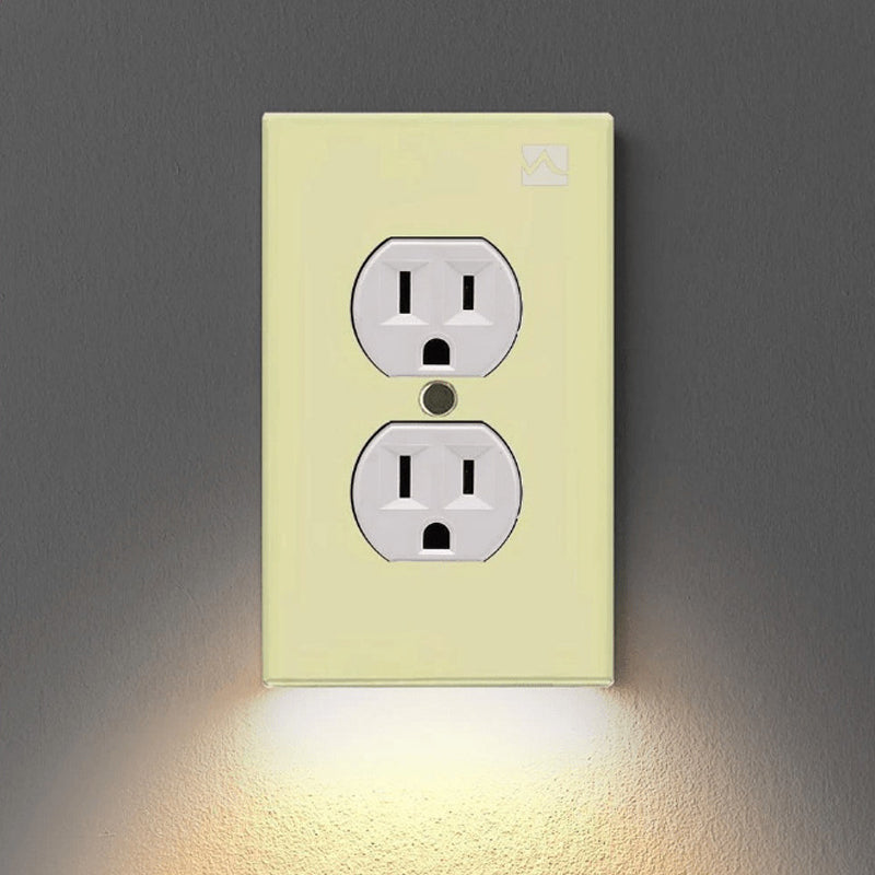 Hjemix | Outlet veggplate med LED nattlys