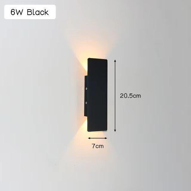 Hjemix | Light - Moderne værbestandig LED-vegglampe laget av aluminium for utendørs bruk