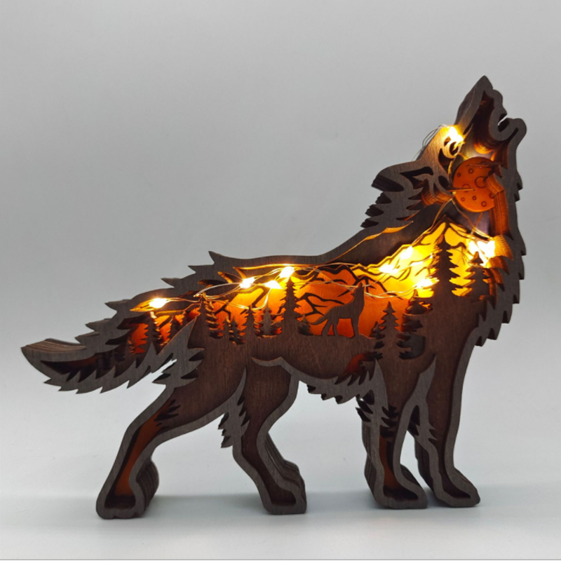 Hjemix | 3D Kreativ Tre Dyre Snitting Håndverksgave