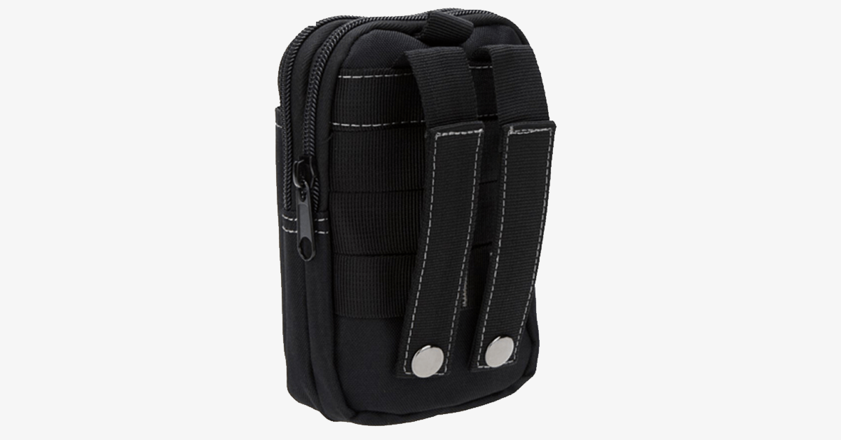 Hjemix | Militær Livveske - Laget av Nylon - Vanntett Design - Glidelås Lukkning - Feste med Belte - Reiseutstyr - Utendørs - tilgjengelig i 3 Farger