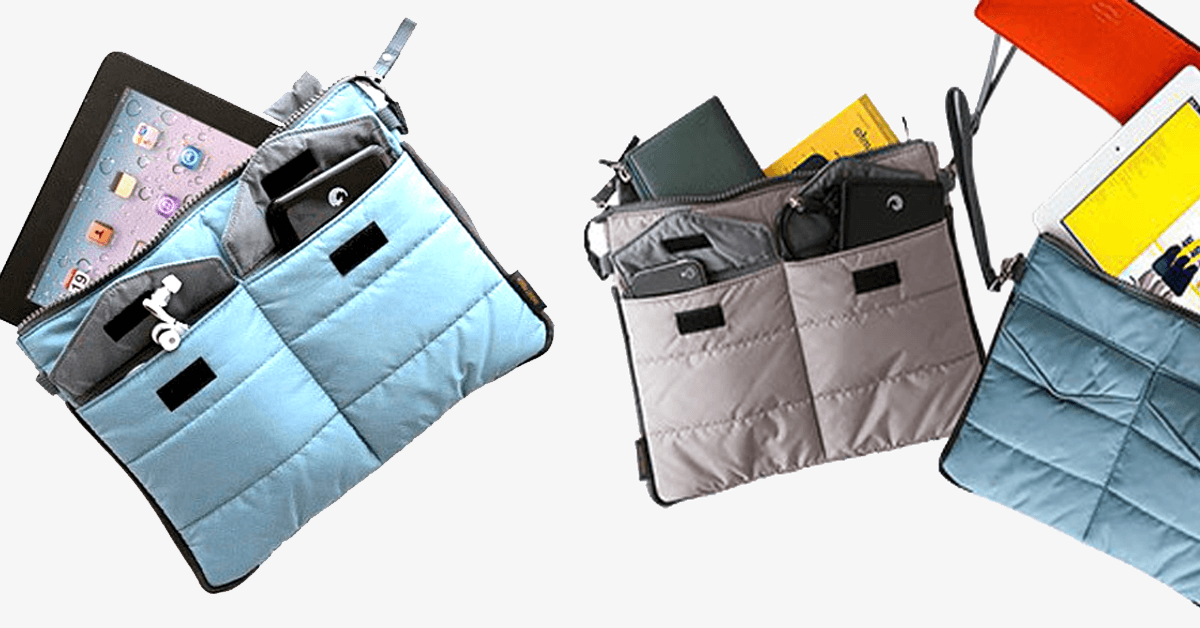 Hjemix | Slim Bag-in-Bag - Laget av polyester - Bærbar & liten - Flere glidelåslommer - Passer lett i kofferten din