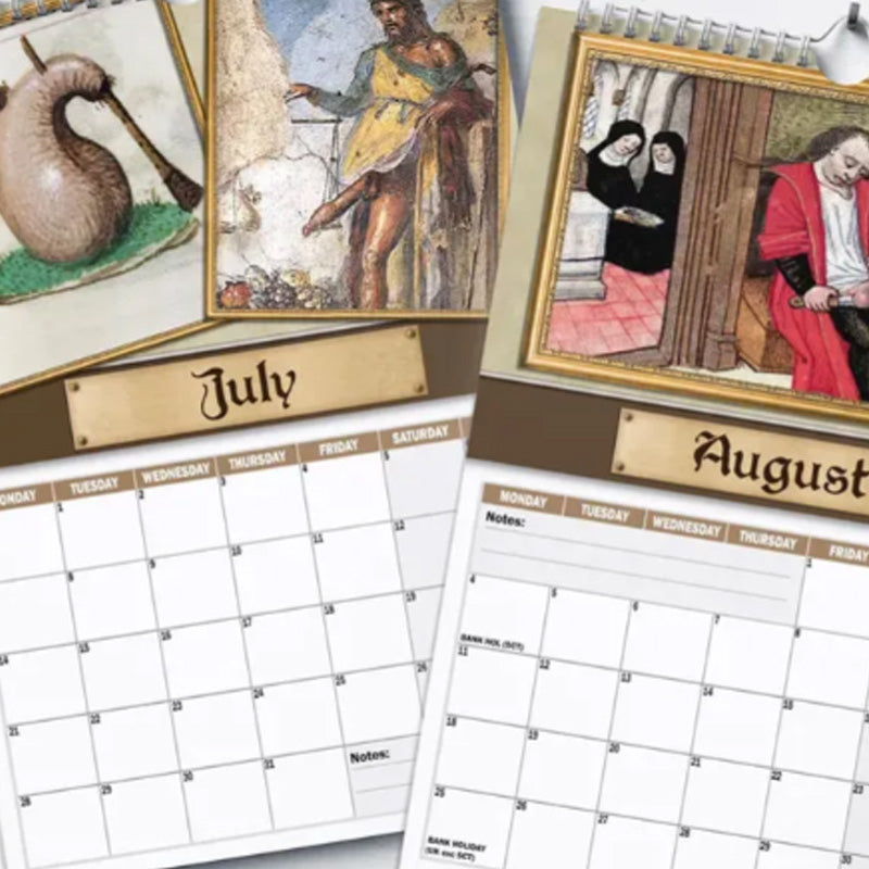 Hjemix | Middelaldersk Humor 2025 Veggkalender