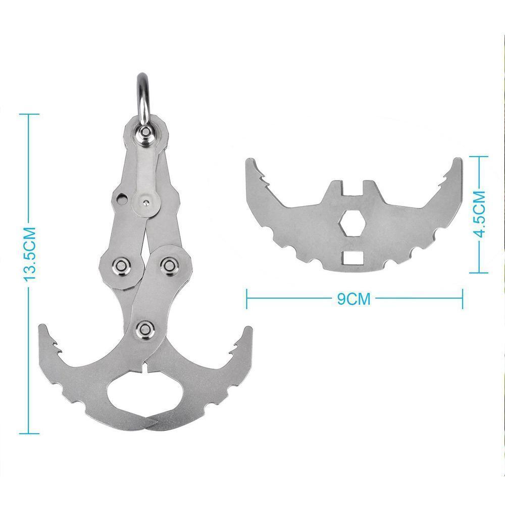 Hjemix | Rustfritt stål overlevelses foldbar grappling tyngdekraft krok