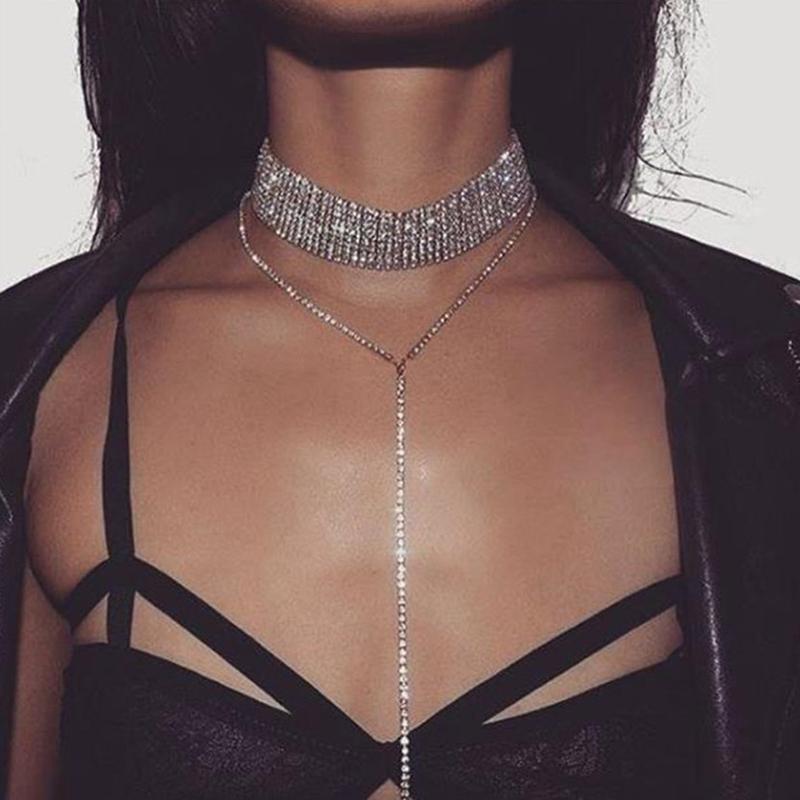 Hjemix | Rhinestone Topp Choker