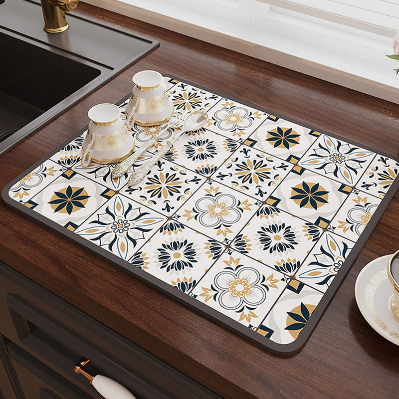 Hjemix | Retro Hurtigtørkende Vanntett Matte for Kjøkken-Bar-benkeplater