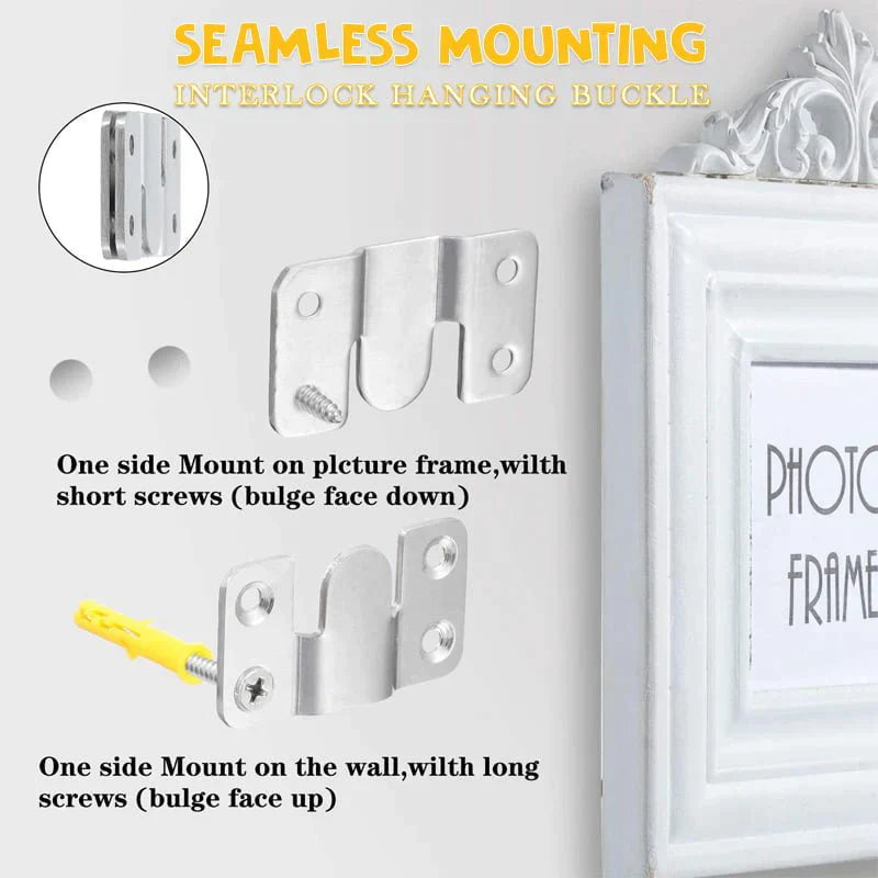 Hjemix | Rustfritt Stål Interlock Henge Spenne