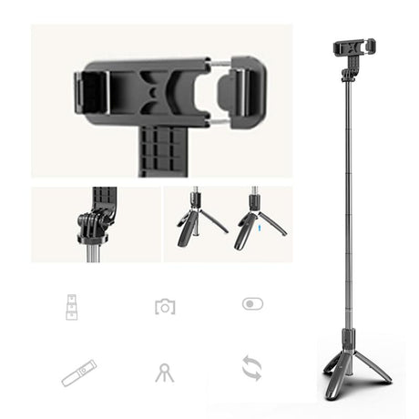 Hjemix | 3 i 1 Bluetooth Selfiestang