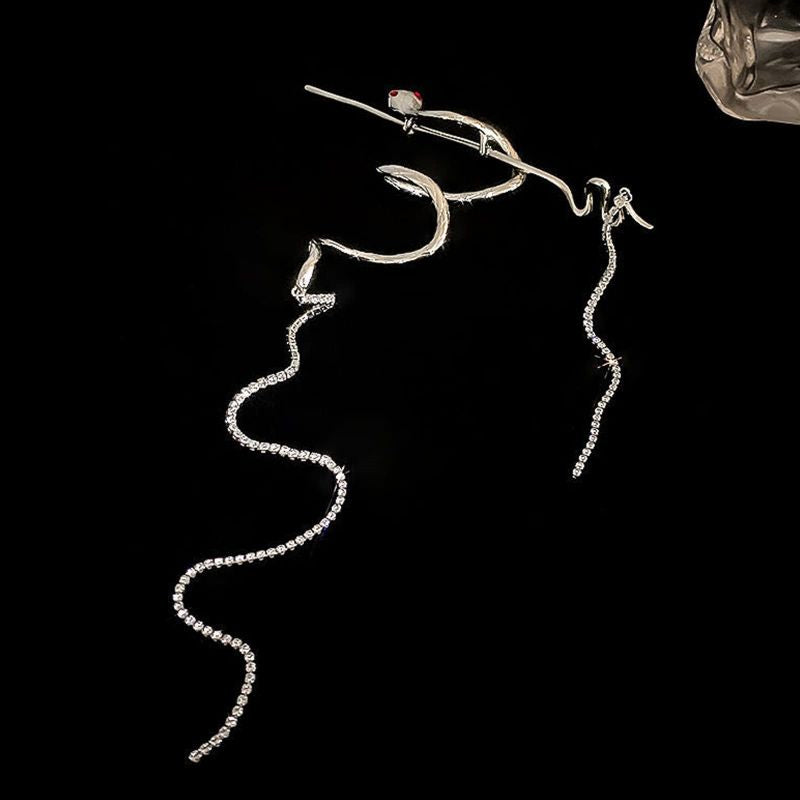 Hjemix | Silver Spiral Snake Tåsmykke