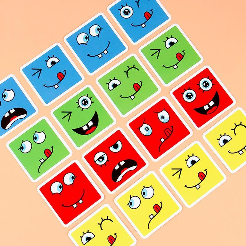 Hjemix | Barne Tre Ansikts Endrende Magisk Kubus Byggekloss Sett