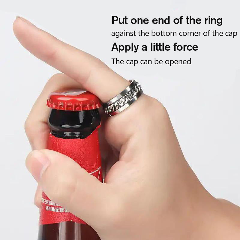 Hjemix | Titanstål svingende kjede ring