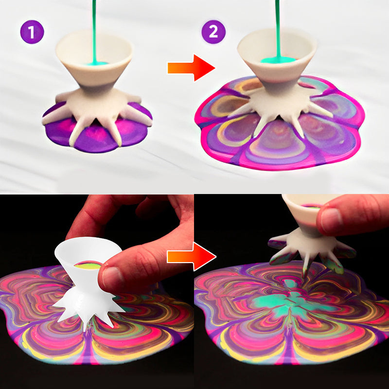 Hjemix | Pouring Colors Flower Split Art Cup
