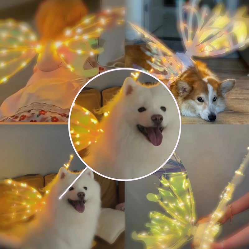 Hjemix | Elektriske Sommerfugl Alv Vinger med Lysende Lyskilder