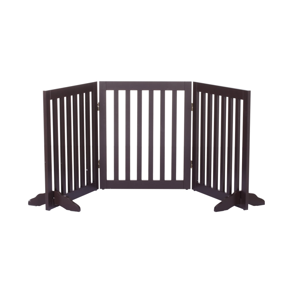 Hjemix | Frittstående kjæledyrport - Brun