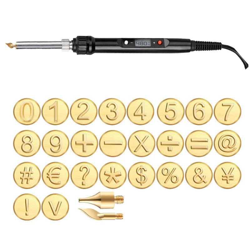 Hjemix | 26 Buchstaver Kobberform —DIY Trebrenning/Laging Set
