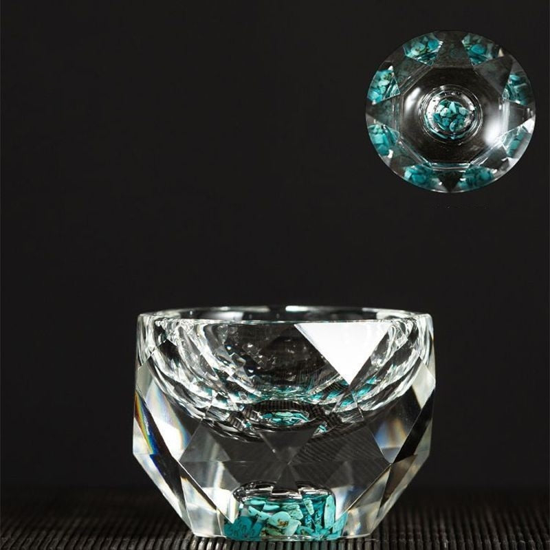 Hjemix | 50ml diamantkutt krystall drikkeglass vodka shot glass vin glass whiskey glass brennevin sake soju brandy tekopp