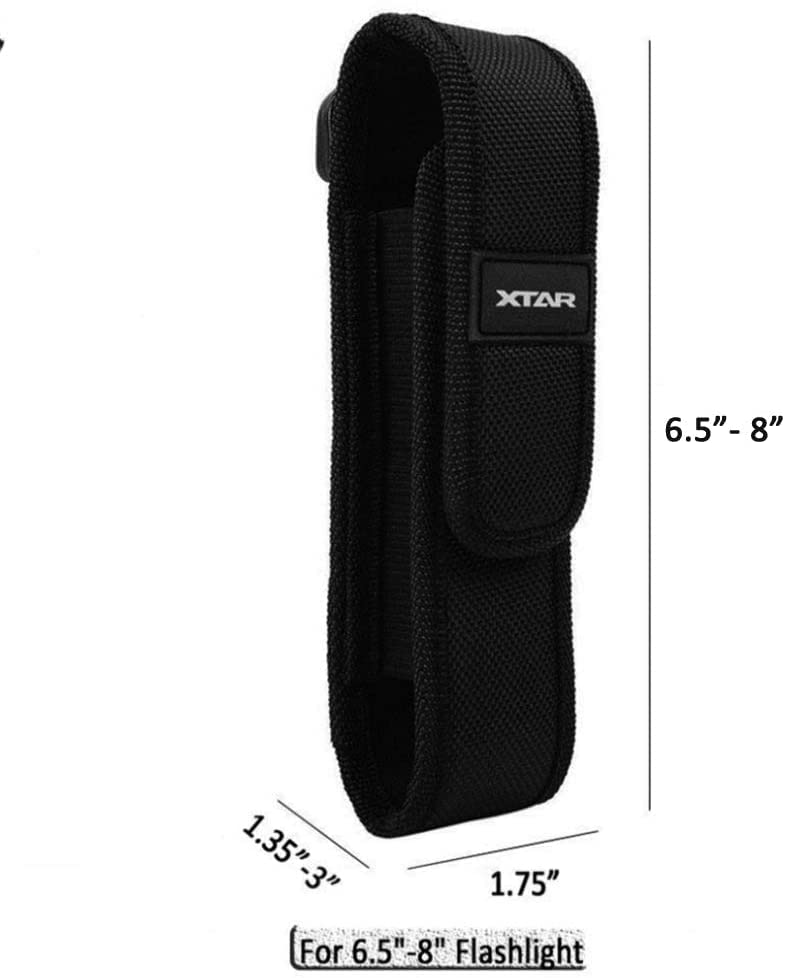 Hjemix | Xtar 2-Pack Lommelykt Batteri Pouch Holster For 6.5"-8" Lommelykter Kompatibel Med Fenix & Sure