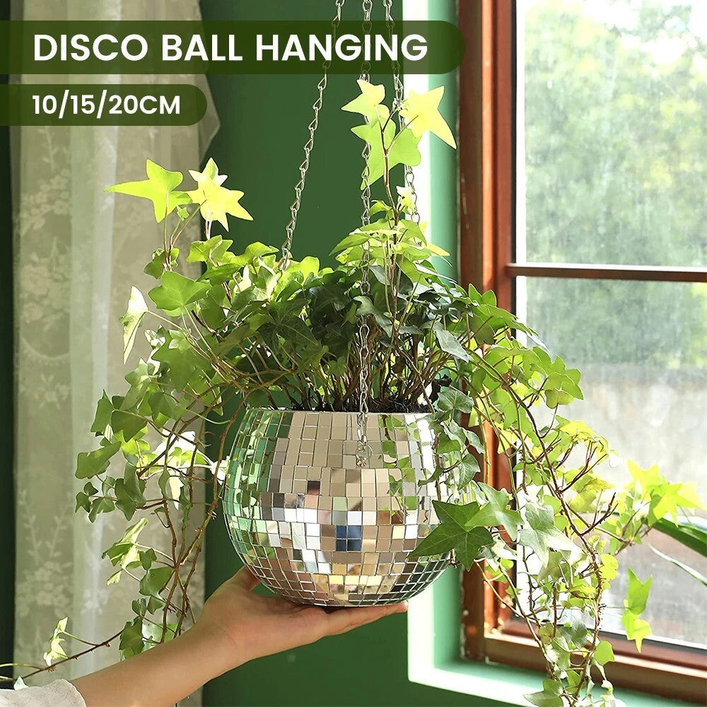 Hjemix | Disco Ball Hengende Planteholder