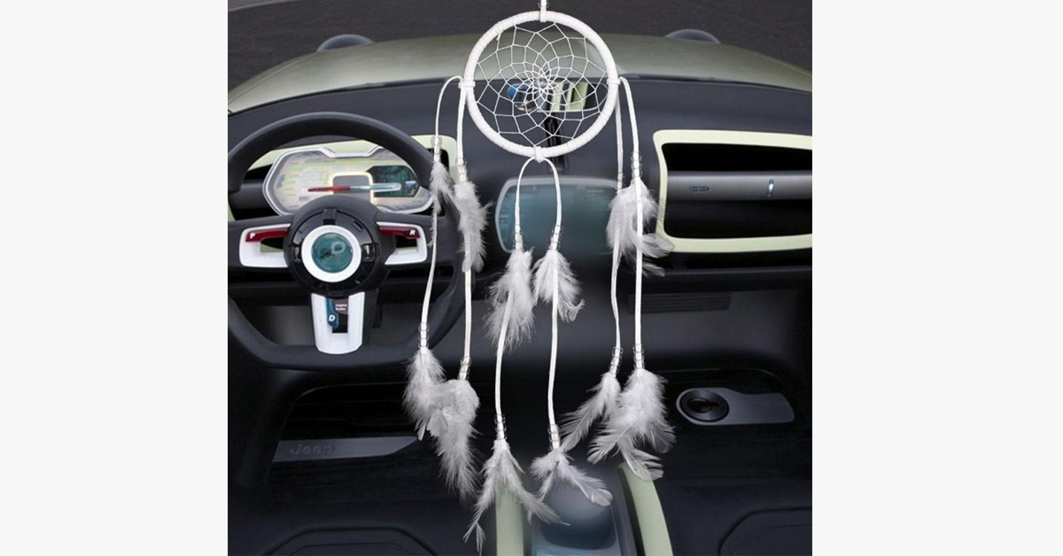 Hjemix | Håndlaget Fjær Drømmefanger