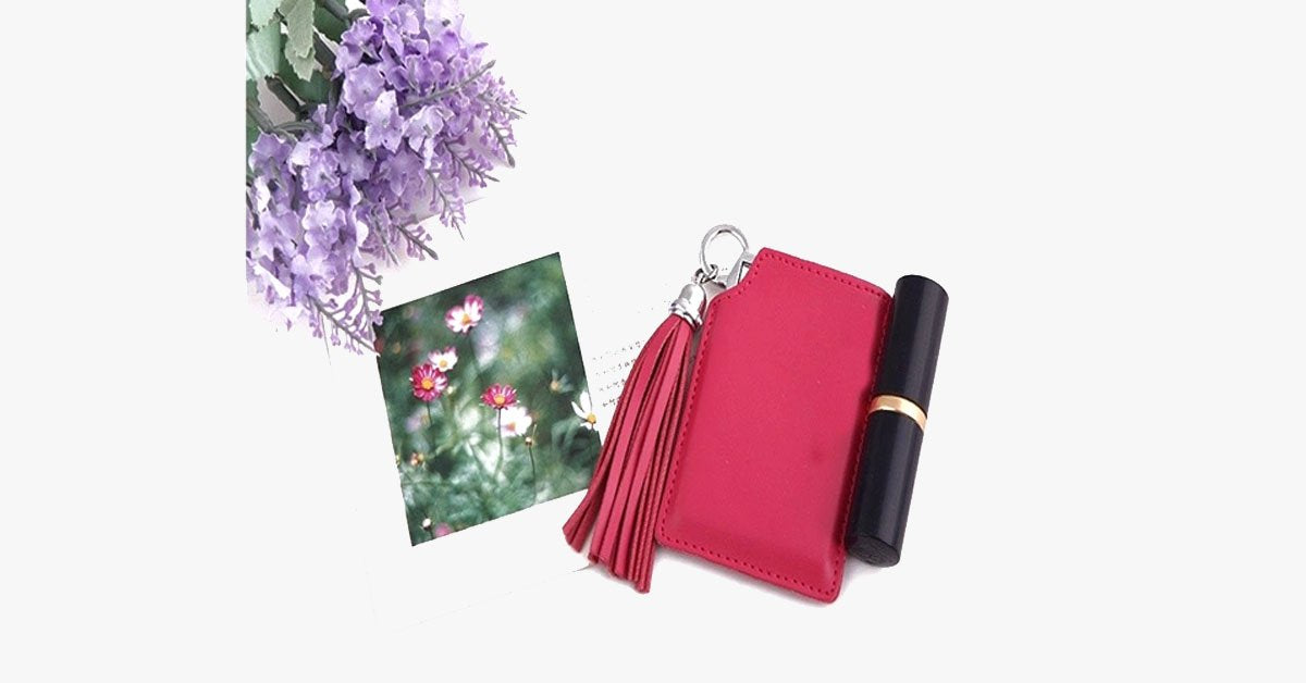 Hjemix | Bærbar Rosa LommSpeil